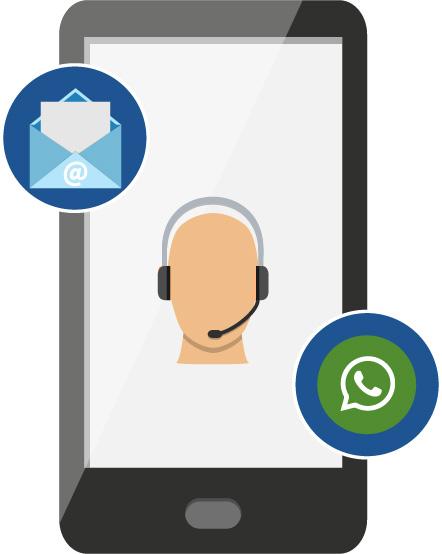 [Atendimento de todos os setores via WhatsApp, e-mail e celular corporativo.]
